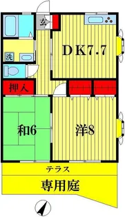 エミネンスI【1階】の間取り