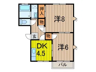 メゾンラフォーレ【1階】の間取り