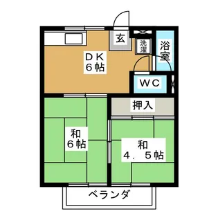 コーポ和 西棟【2階】の間取り