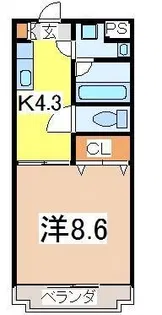 ハイブリッジ【2階】の間取り