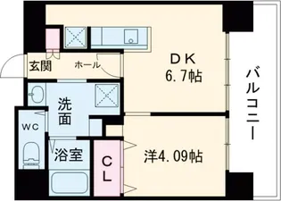 FLAT HOSHIDA【5階】の間取り
