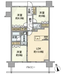 クリオ大島【9階】の間取り