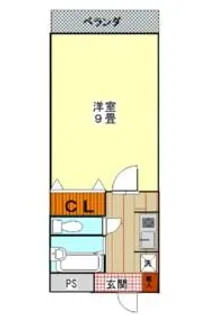 グレース天野【2階】の間取り