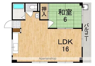 ハイツ上村【1階】の間取り