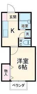 ハイツアオキ第1【1階】の間取り