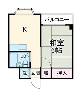 ビューハイム野川【3階】の間取り