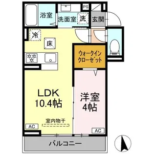 D Bless横濱岸根公園II【3階】の間取り