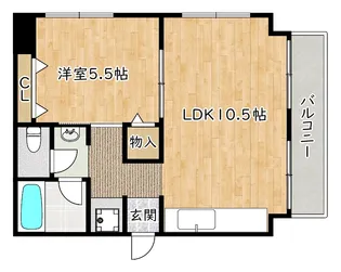 清恒ビルWEST【4階】の間取り
