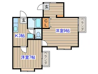 ルミナス山の寺【2階】の間取り