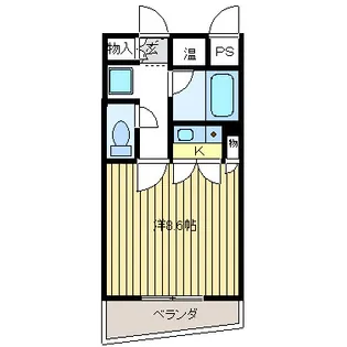ヴィラあらい【1階】の間取り
