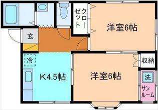 ボヌール21【1階】の間取り