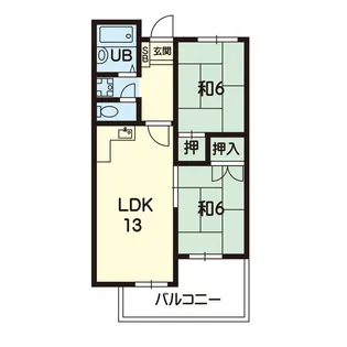グリーンヒル武蔵【3階】の間取り