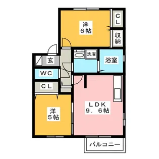 アルカンシエル【2階】の間取り