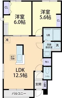 GRANDE ALBERO B【1階】の間取り