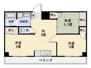 徳田ビル【4階】の間取り