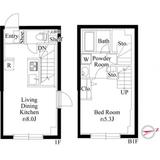 ラ・ペルラ下北沢【2階】の間取り