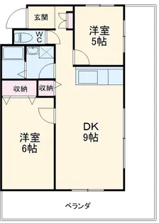 2DKの間取り画像