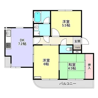 ニューあけぼのハイツ【3階】の間取り