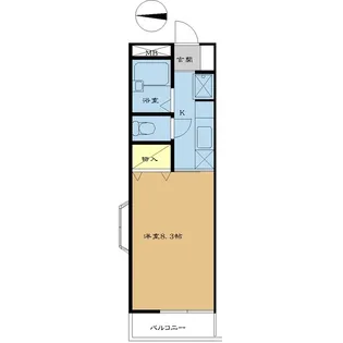 1Kの間取り画像