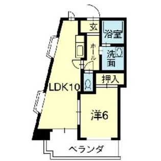 キャッスル上熊本【3階】の間取り