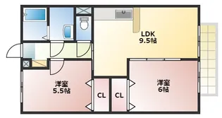 ピッケル加佐【1階】の間取り