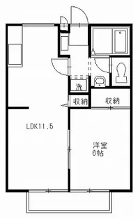 ベルシオンA【1階】の間取り
