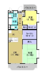 サンライズK【3階】の間取り
