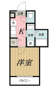 MELDIA稲毛【1階】の間取り