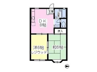 シャンポールS-I A【1階】の間取り