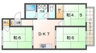 K・ひるさいどてらす【2階】の間取り
