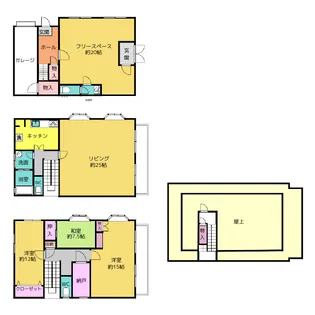 東京都立川市砂川町8【一戸建】の間取り