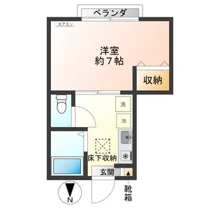 ルミエールS・K【1階】の間取り