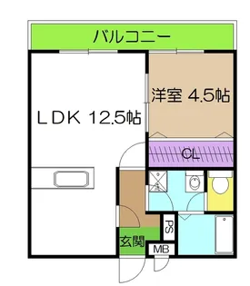グランパレスパゴダ【5階】の間取り