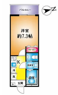 コスモアルカディア3【1階】の間取り