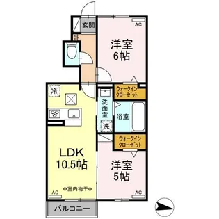 シャルマンカーサ【1階】の間取り