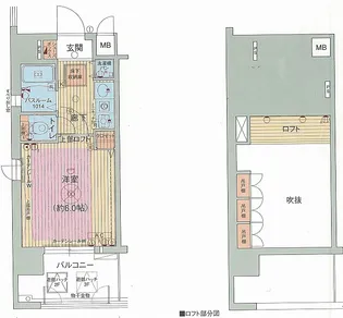 エステムコート梅田東アクアパレス【3階】の間取り