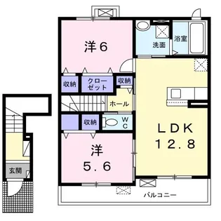フォレスト ソレイユIII【2階】の間取り
