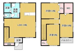 静岡県浜松市中央区船越町【一戸建】の間取り