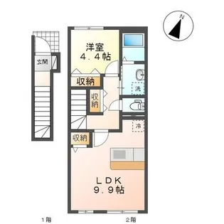 メゾンHAL(メゾンハル)【2階】の間取り