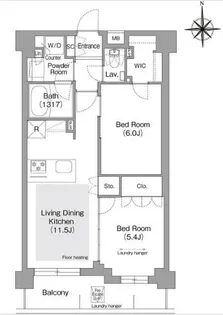 東京都文京区目白台3【マンション】の間取り