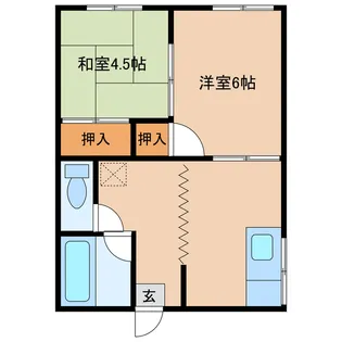 コーポ松本【2階】の間取り