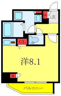 KNOTS大山【10階】の間取り