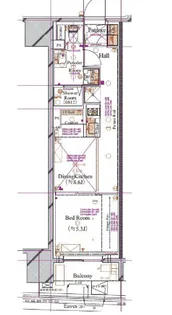 ブランシエスタ浅草蔵前【3階】の間取り