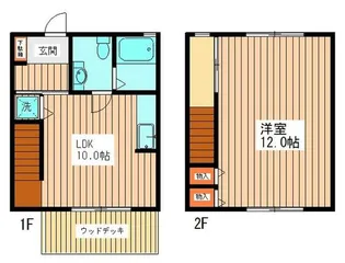 K2パークス白山【1階】の間取り