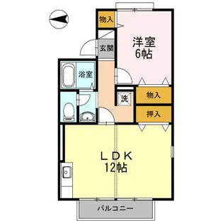 京都府福知山市荒河新町【アパート】の間取り