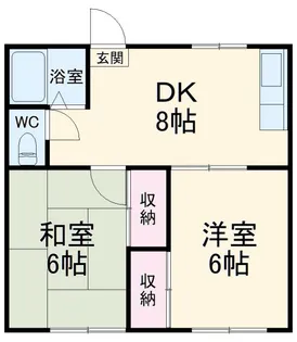 ロスピック森戸【2階】の間取り
