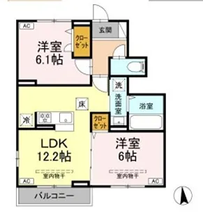 神奈川県秦野市千村5【アパート】の間取り