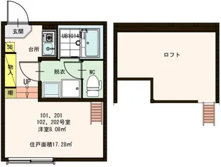 Dコート西新井【2階】の間取り