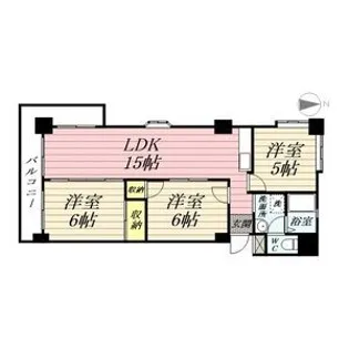 ハイタウンみずほII【8階】の間取り