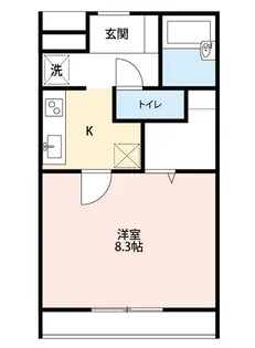 サザンクロス茅ヶ崎【1階】の間取り